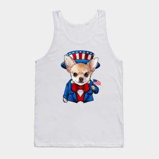Fourth of July Chihuahua Tank Top